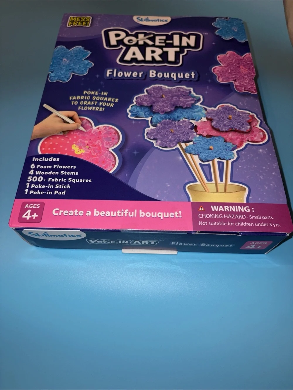 Skillmatics Poke-In Art Flower Bouquet craft kit Sealed